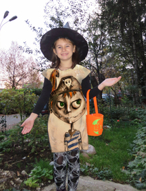 Dress with Print for Children Halloween  Pirate