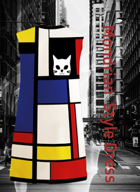 Dress with Print Piet Mondrian