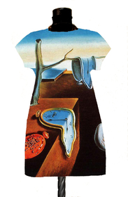 Dress with Print the Melting Clocks promo