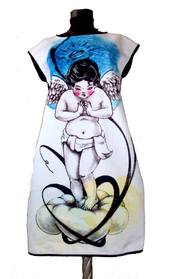Dress with Print Japanese Angel