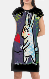 Dress with Print  Rabbit  in Love  promo