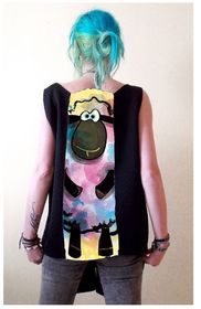 Vest with Print Funny Sheep