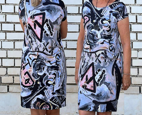 Dress with print  - Paul Jackson Pollock -  Totem Lesson