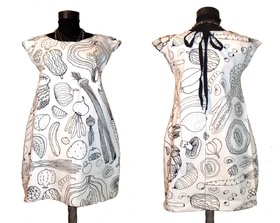 Dress with Print Vegetables