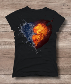 T-shirt  Fire Heart