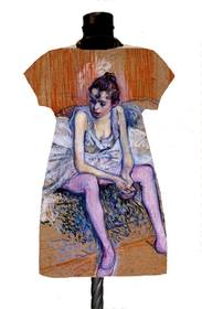 Dress with Print Seated Dancer In Pink Tights promo - HENRI DE TOULOUSE-LAUTREC