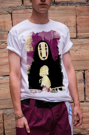 T-shirt  Manga print  Spirited Away  No-Face 