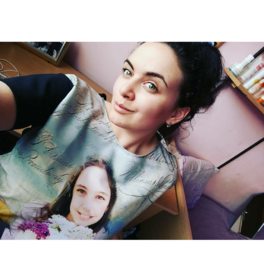 Блуза с фото колаж  с ваша снимка