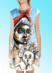 Dress with Print Hypocrisy