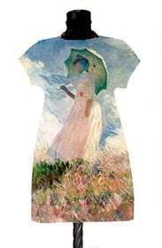 Dress with Print Woman with a Parasol promo