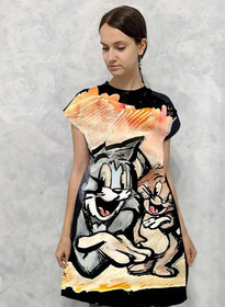 Dress with Print Tom and Jerry