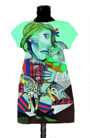 Dress with Print Maya with Doll  Pablo Picasso promo