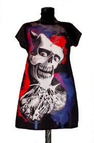 Dress  with print Smiling skull  promo  10