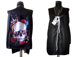 Vest with Print Red and Skull
