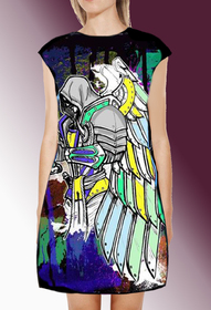 Dress with Print Angel Knight