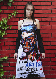 Long Dress with Print Artist