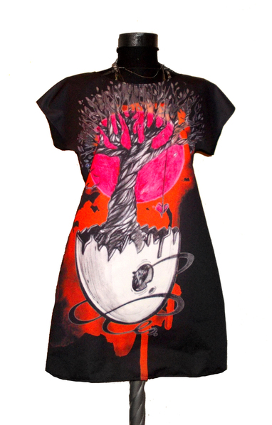 Magic Egg Short Sleeves Dress 