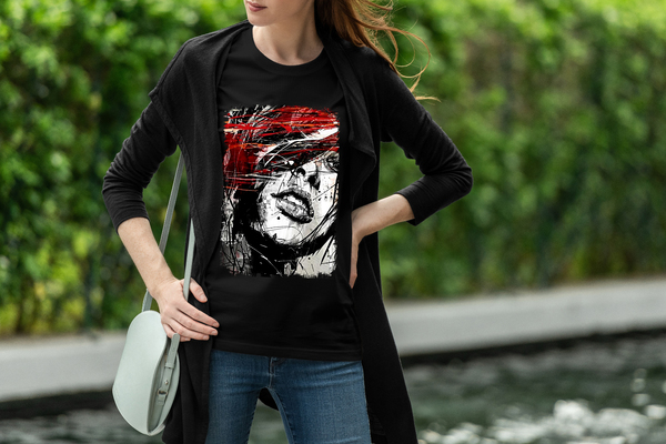 T-shirt  Black and Red Face