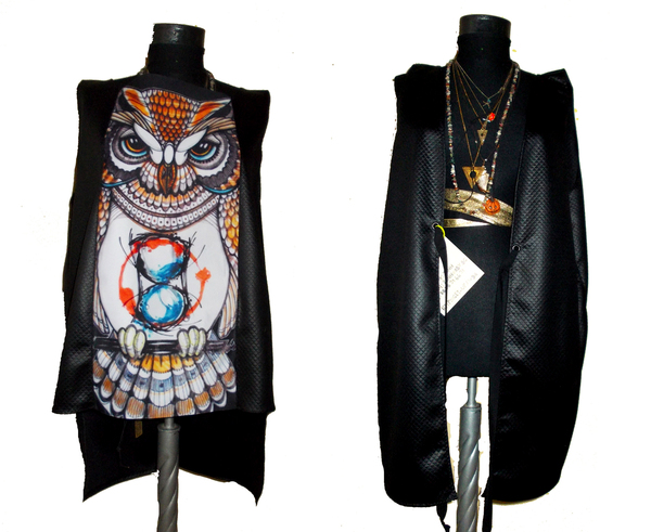 Vest with Print Owl