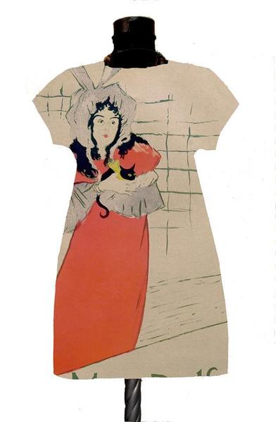 Dress with print  May Belfort Henri de Toulouse-Lautrec  promo 10
