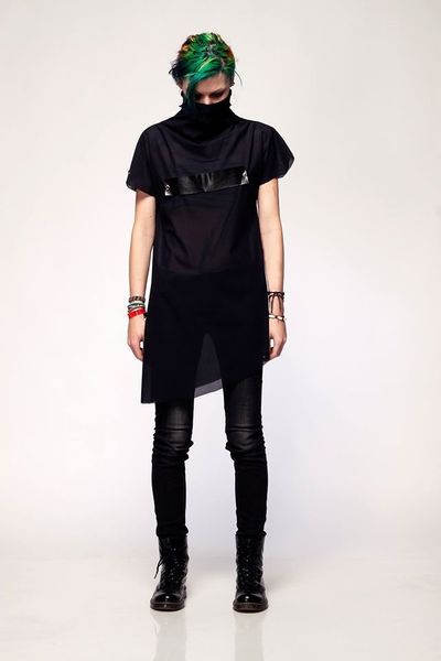 Black Tunic with Notice