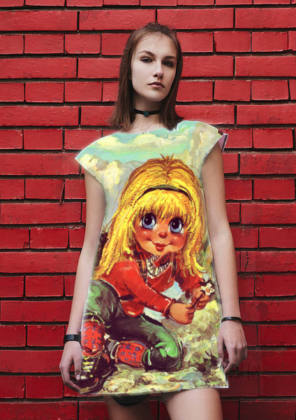 Детска рокля с принт Спомен От Париж 7