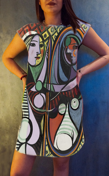 Dress with print Girl before a Mirror Pablo Picasso 