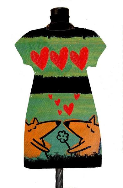 Dress with print  two  Foxes promo  10