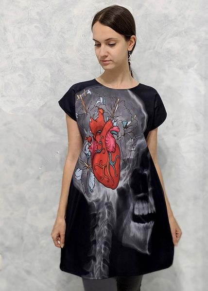 Dress with Print I WILL LOVE YOU TO THE END OF TIME