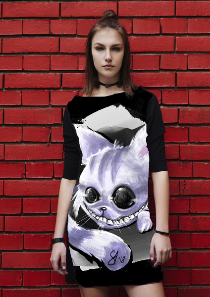 Dress Cheshire Cat- Алиса variant  -  long sleeves