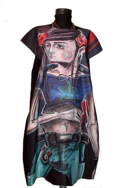 Dress with Print Girl Flower