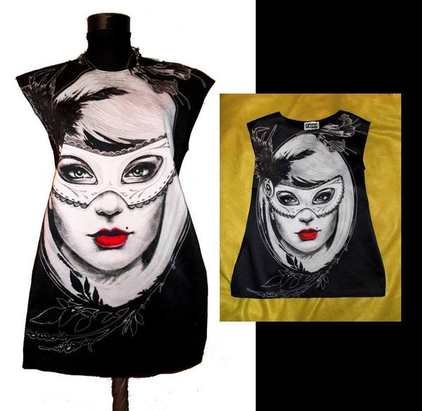 Set Dresses for Mom and Child with Print Domino