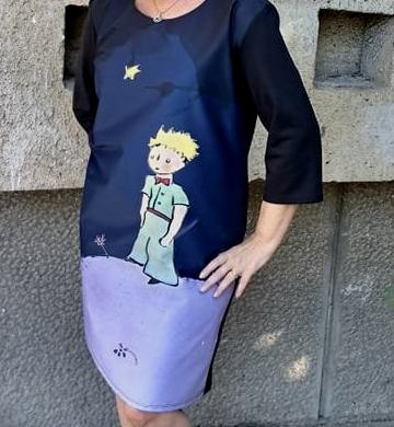 Dress with Print Little prince  long sleeve
