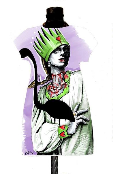  Dress With Beheaded Queen Print variant