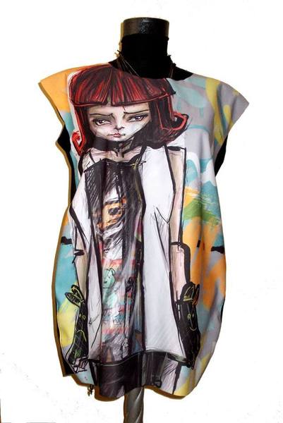 Dress with Print Girl Alice