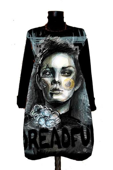 Рокля с принт - Dreadful