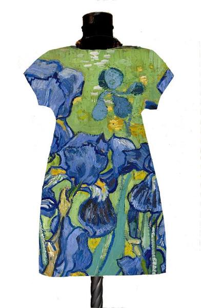  Dress with print  Irises Vincent Van Gogh  promo 10