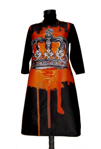 Royal Crown Long Sleeves Dress