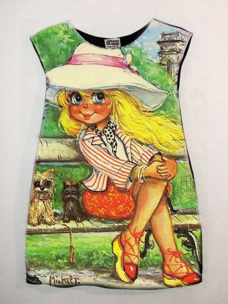 Детска рокля с принт Спомен От Париж 2