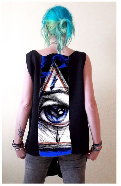 Vest with Print Eye