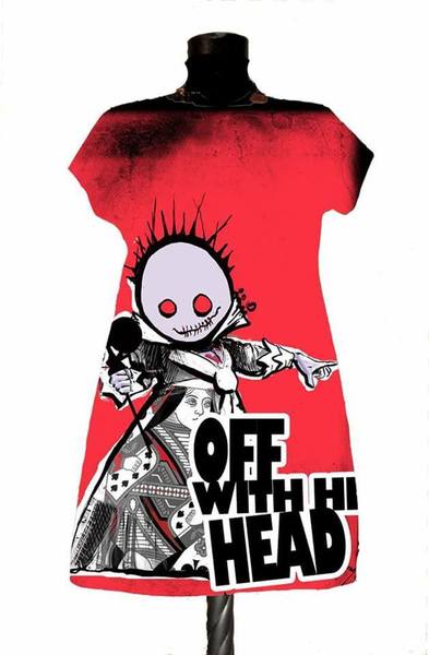 Рокля с  Принт  Queen of Spades  