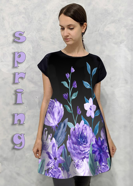 Dress with Print Spring time