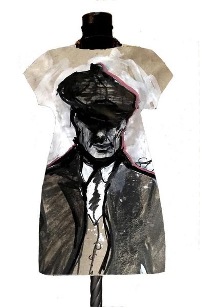 Рокля с принт Thomas Shelby from Peaky Blinders 2