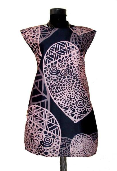 Dress with Print Heart of Lace