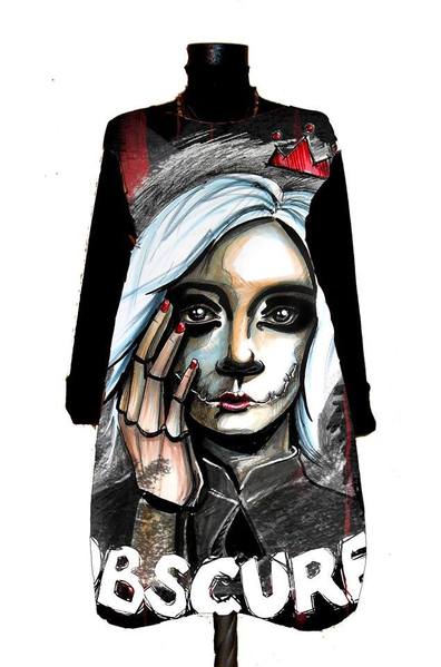 Рокля с принт - Obscure