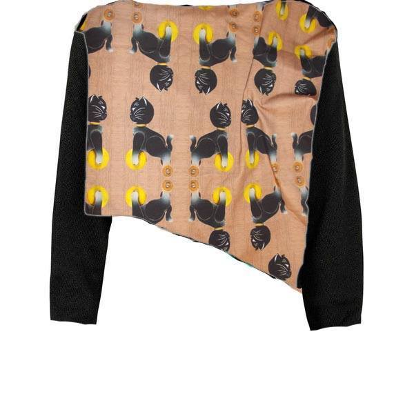 Blouse with Print Kittens