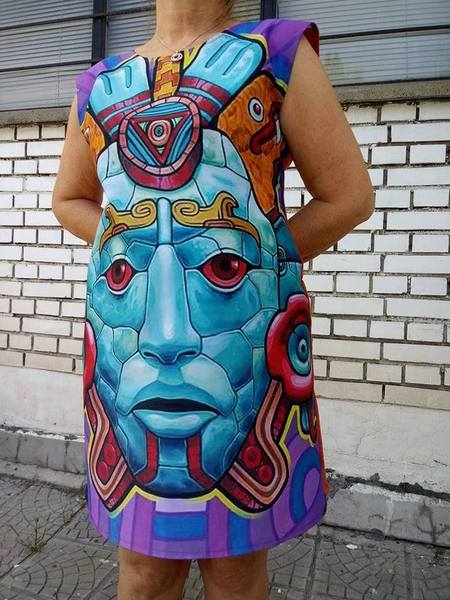Dress with Print Indian God 3