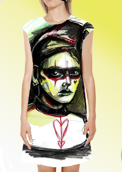 Dress with Print Dark Jester