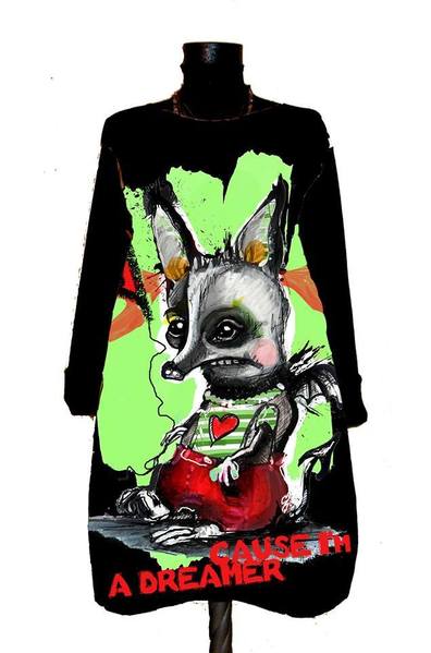 Рокля с принт - Cause I am a Dreamer