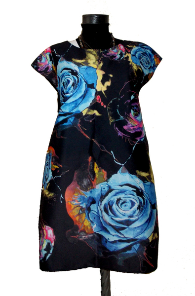 Watercolor Blue Roses 